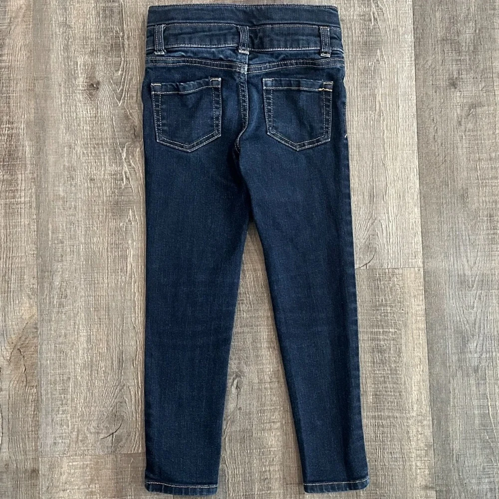 💞 Little Girls Size 6 High Rise Super Skinny Dark Wash Denim Jeans